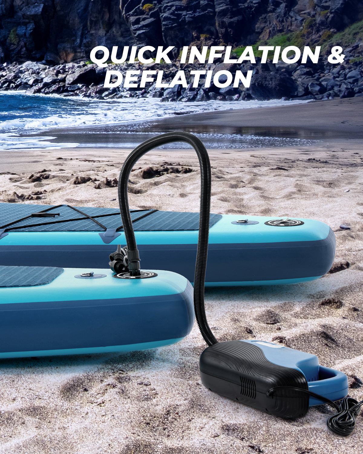 12FT Inflatable SUP with Electronic Air Pump