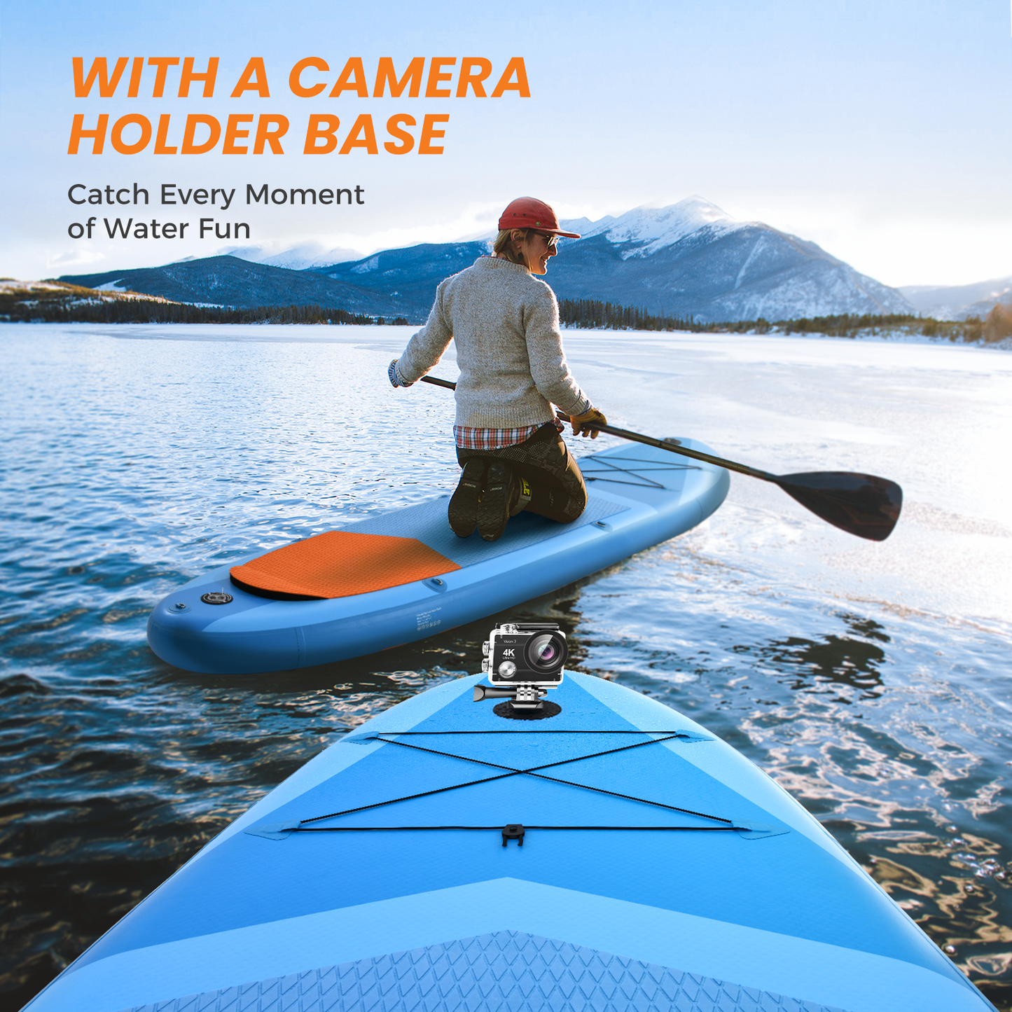 11 FT SUP with Electronic Air Pump Orange Blue