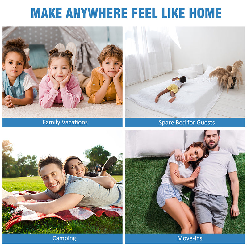 OXYGIE 75''x39''x9'' Air Mattress with Rechargeable Pump Twin