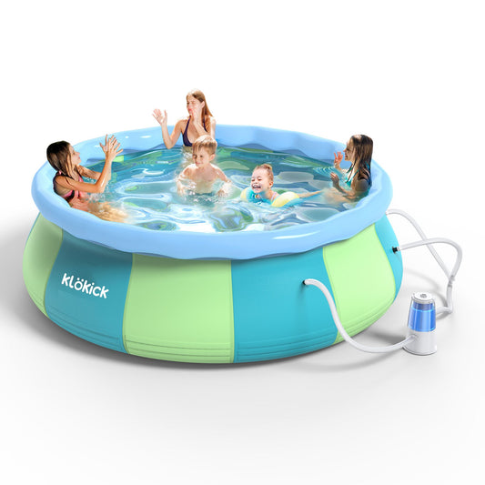 12 ft Family Easy Set Above Ground Pool with 1000 GPH Filter Pump, Ages 6+, Unisex