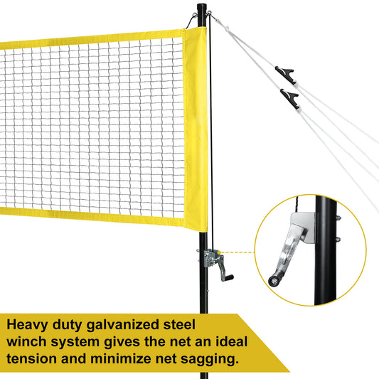 Badminton Set with Winch System