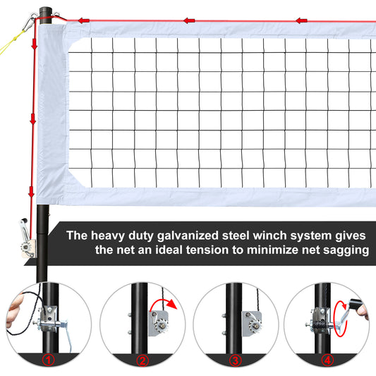 32*3 ft Volleyball Combo Set