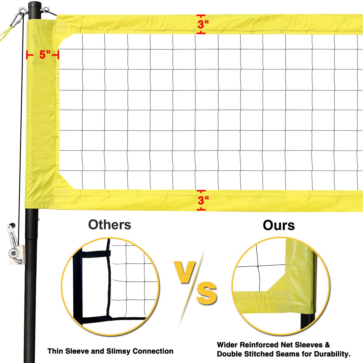 Outdoor Volleyball Net Set