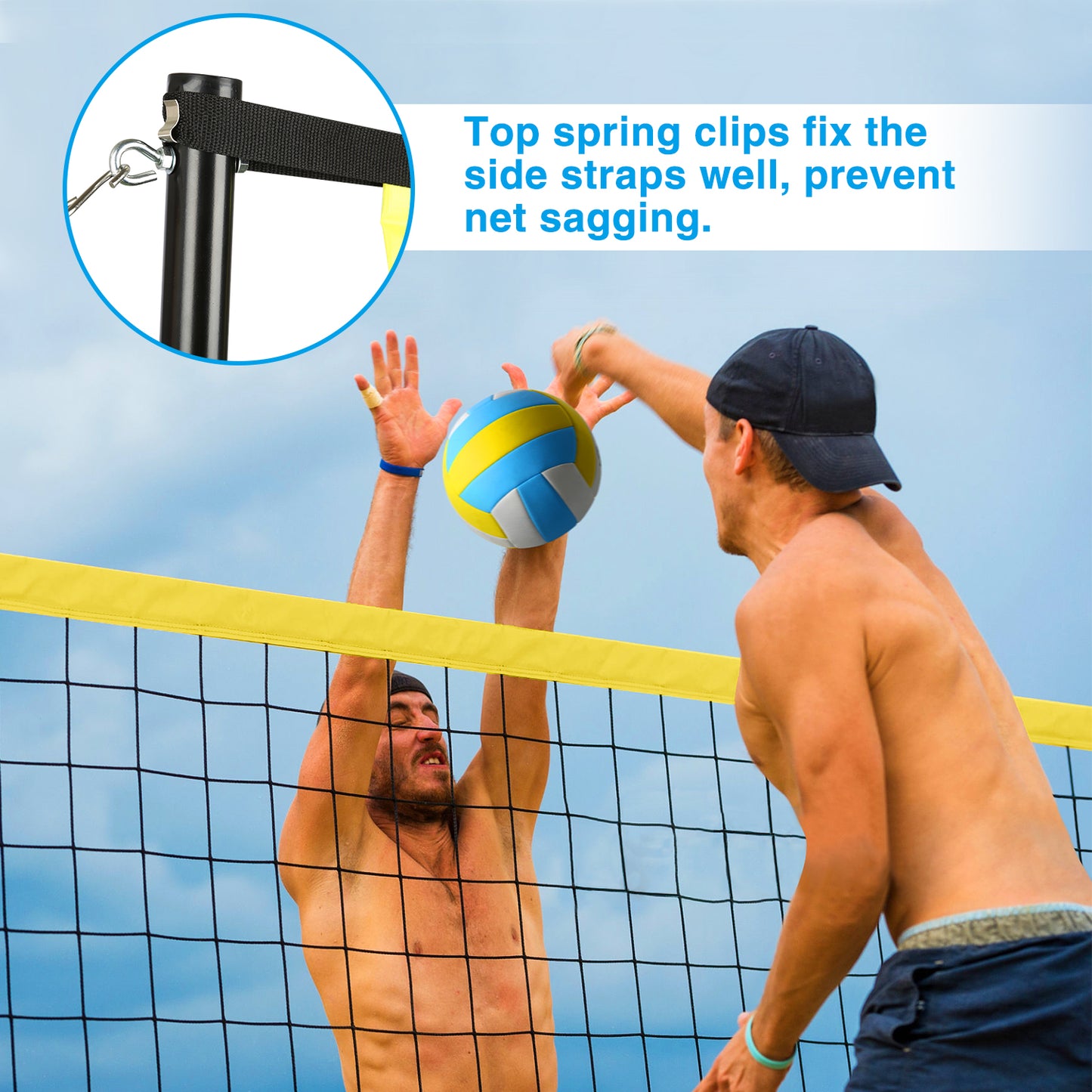 32 ft Outdoor Volleyball Net Set
