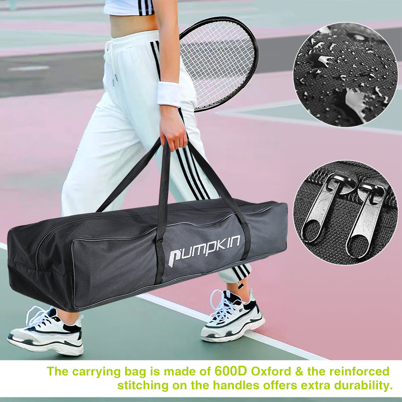 Volleyball & Badminton 17 ft Durable Combo Set with Adjustable Aluminum Pole