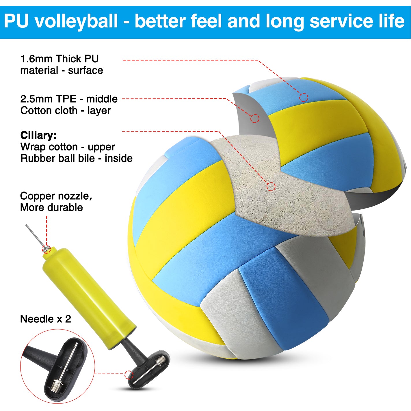 32 ft Outdoor Volleyball Net Set