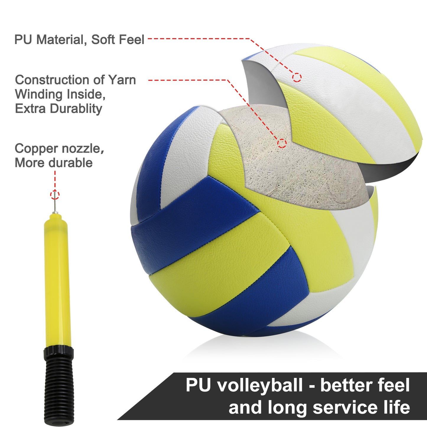 32*3 ft Volleyball Combo Set