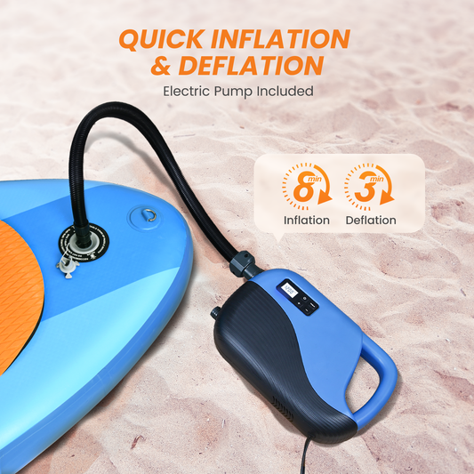 11 FT SUP with Electronic Air Pump Orange Blue