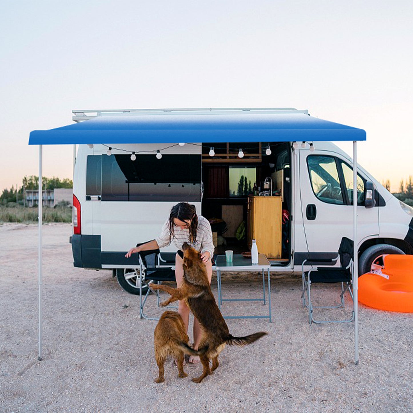 OXYGIE 14 x 8.5 ft RV Awning Blue