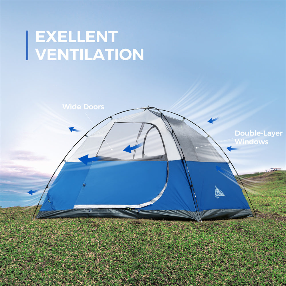 Outdoor Tent for 6, Blue (Out of Stock, don't buy)