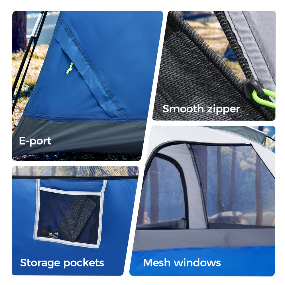 Outdoor Tent for 6, Blue (Out of Stock, don't buy)