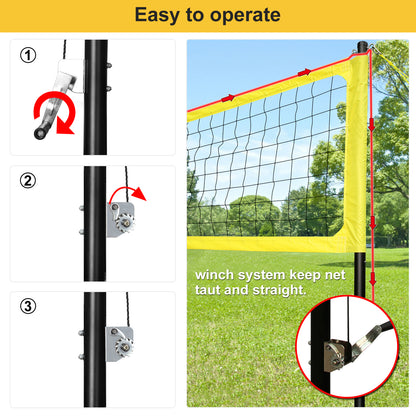 Outdoor Volleyball Net Set