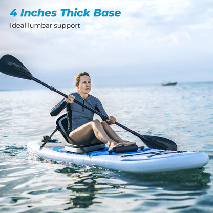 OXYGIE Inflatable Kayak/Boat Seat with Back Support, Adjustable Seat for Sit on Top Kayaks, Compatible for Stand up Paddle Board