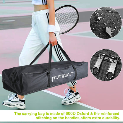 Volleyball & Badminton 17 ft Durable Combo Set with Adjustable Aluminum Pole