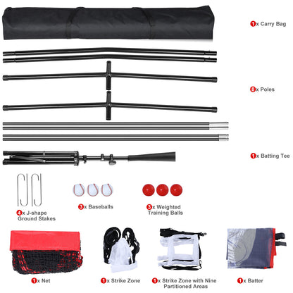 7' x 7' Baseball & Softball Practice Net Set