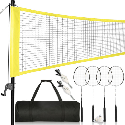 Badminton Set with Winch System