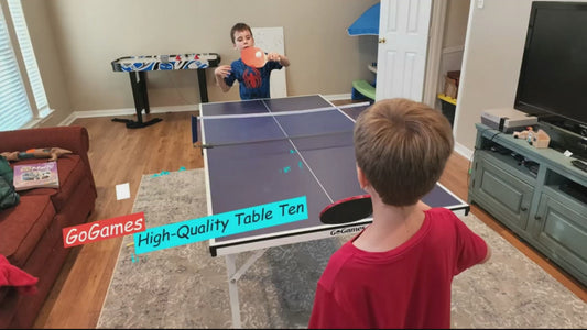 Ping Pong Paddle Set with Retractable Net, 2 Paddles, 3 Ping Pong Balls, Carrying Bag